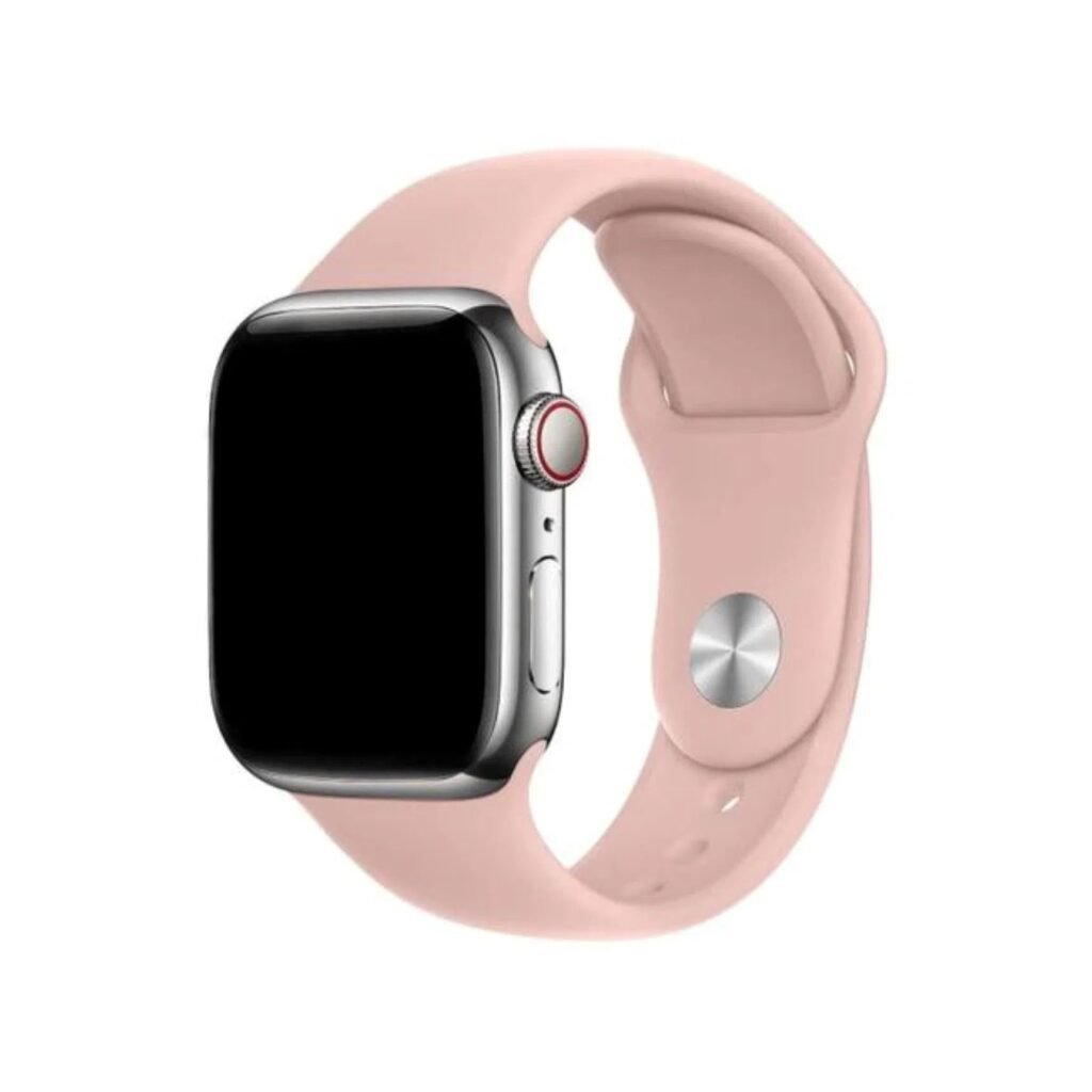 Curea ceas Apple Silicon Dark Rose, accesoriu rezistent pentru toate seriile Apple Watch