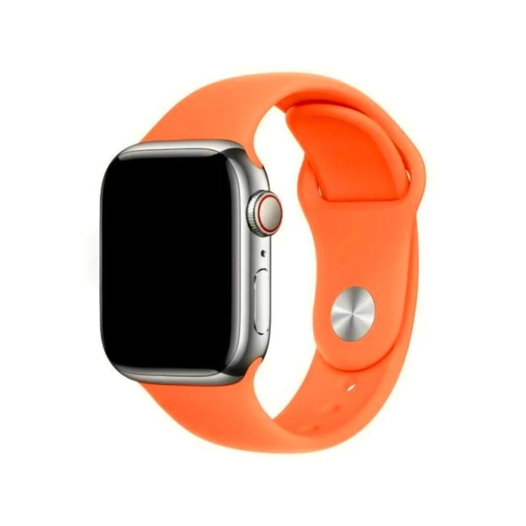 Curea ceas Apple din silicon Dark Rose pentru Apple Watch, model confortabil și flexibil