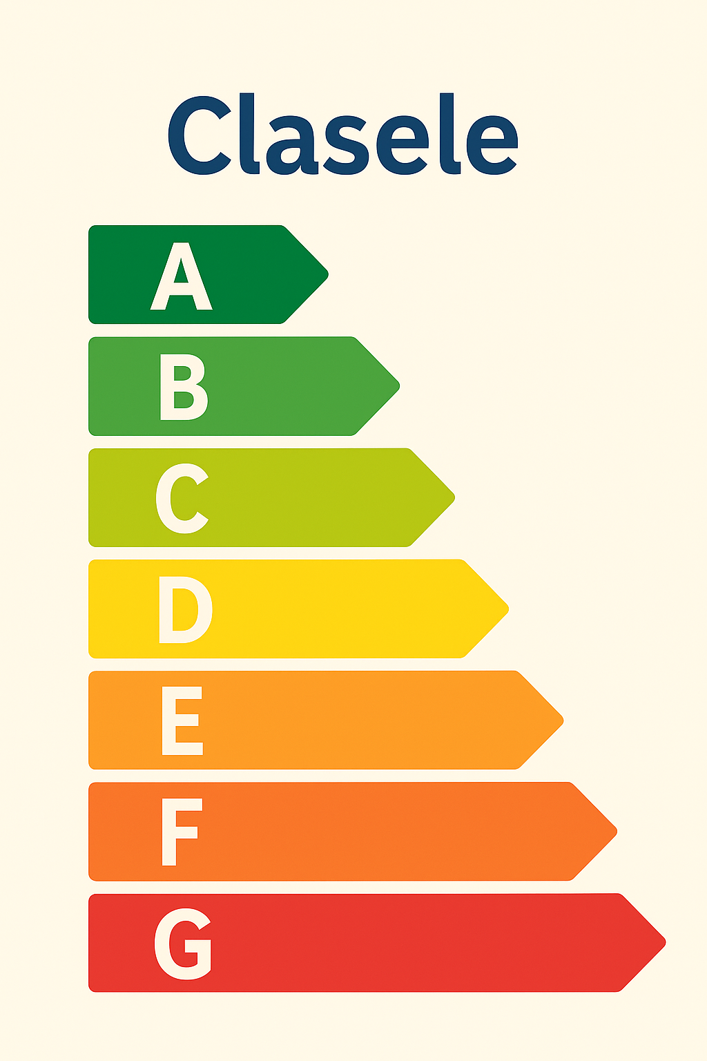clase energetice A G explicate