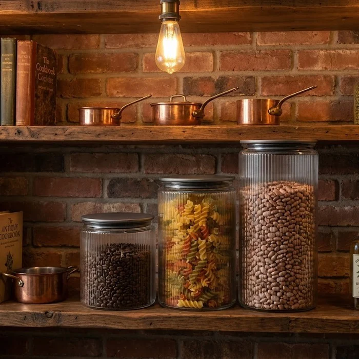 recipiente Alimentare Premium din Sticlă pentru organizarea cămării și bucătăriei